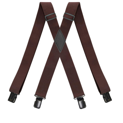 Mens Suspenders Adjustable Heavy Duty X Back Black Suspenders for Men Big Suspenders