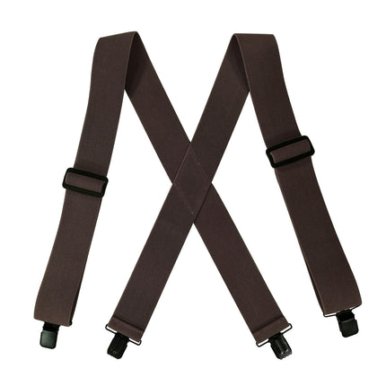 Black Suspenders for Men Heavy Duty Clips Adjustable Suspenders X-Back Work Suspenders