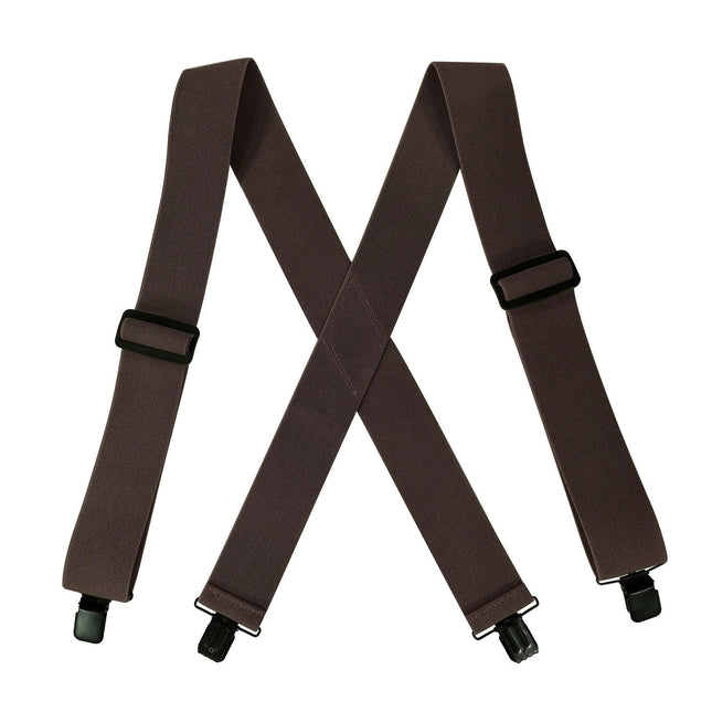 Black Suspenders for Men Heavy Duty Clips Adjustable Suspenders X-Back Work Suspenders