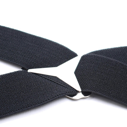 Mens Suspenders Heavy Duty Strong Clips Adjustable Elastic Braces Big and Tall X-Back