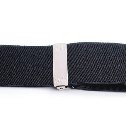 Mens Suspenders Heavy Duty Strong Clips Adjustable Elastic Braces Big and Tall X-Back