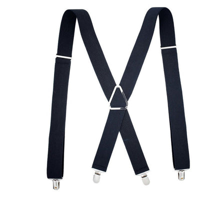 Mens Suspenders Heavy Duty Strong Clips Adjustable Elastic Braces Big and Tall X-Back