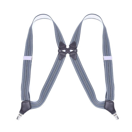 Unisex Side Clip Suspenders Adult 2 Clip Elastic Elastic Suspenders Adjustable Suspenders