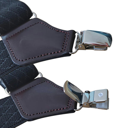 Unisex Side Clip Suspenders Adult 2 Clip Elastic Elastic Suspenders Adjustable Suspenders