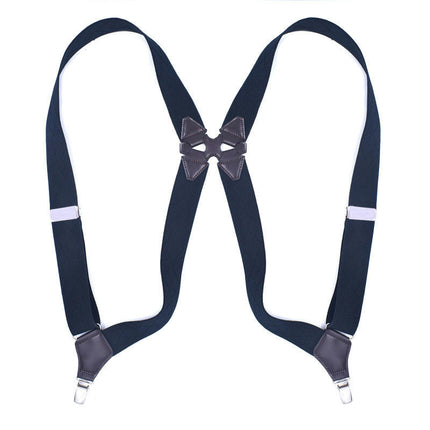 Unisex Side Clip Suspenders Adult 2 Clip Elastic Elastic Suspenders Adjustable Suspenders