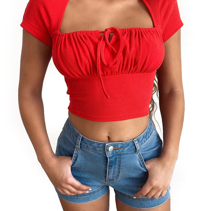 Women's Jean Shorts Stretchy Mid Waisted Casual Denim Shorts