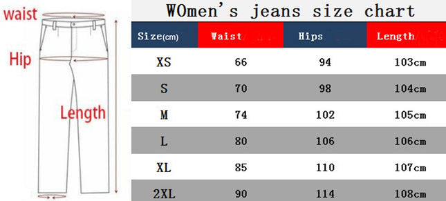 Women's Baggy Wide Leg Casual Jeans High Waisted Denim Pants