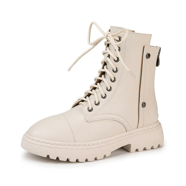 Women's Ankle Boots Low Heel Lace up Fashion Booties