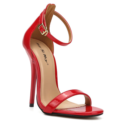 Women's Heeled Dress Sandals Open Toe Ankle Strap High Stiletto Wedding Party Pump Shoes
