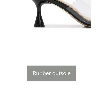 Stiletto High Heels for Women  Clear Slip On Heeled Shoes