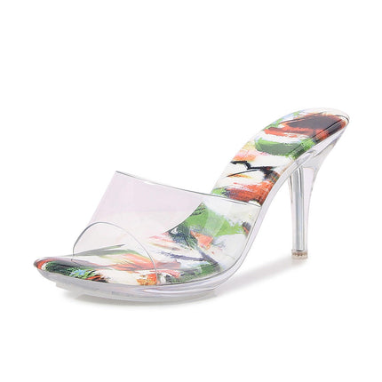 Clear Heels For Women Transparent Heels Open Toe High Heeled Sandals