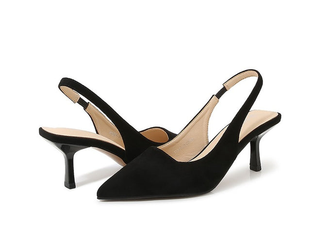 Women's Slingback Heel Pointed Toe Dress Pumps Shoes