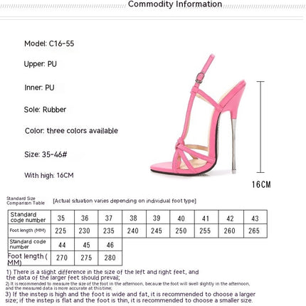Women's Heeled Sandals Open Toe Ankle Strap High Stiletto Sandals