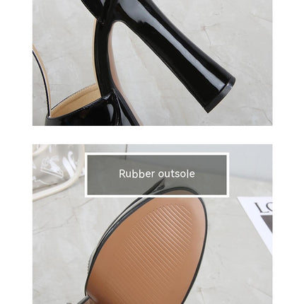 Women's Open Toe Platform Heeled Sandals Ankle Strap Dress Sandals