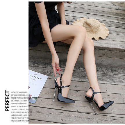 Women's Heeled Dress Sandals Open Toe Ankle Strap High Stiletto Pump Shoes