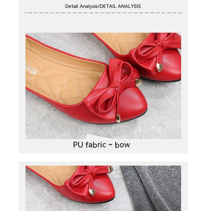Women's Chunky Low Block Heels Closed Toe Dress Pumps Shoes