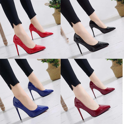 Women's Pumps Pointy Toe Dress Shoes Slip on Stiletto Pumps Model H