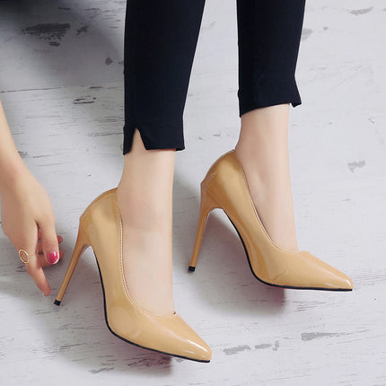 Women's Pumps Pointy Toe Dress Shoes Slip on Stiletto Pumps Model H