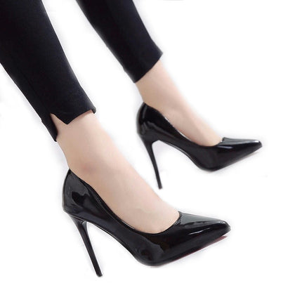 Women's Pumps Pointy Toe Dress Shoes Slip on Stiletto Pumps Model H