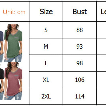 Women's V Neck Tunic Top Short Sleeve Casual Blouses