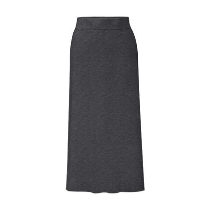 Women's High Waist Pencil Skirts Stretchy Bodycon Side Slit Midi Skirt