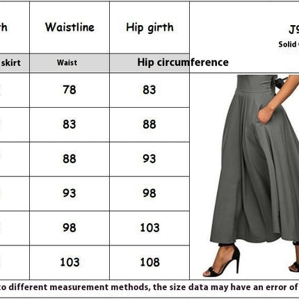 Women's Elastic High Waist Tie Knot Back A-Line Long Skirt