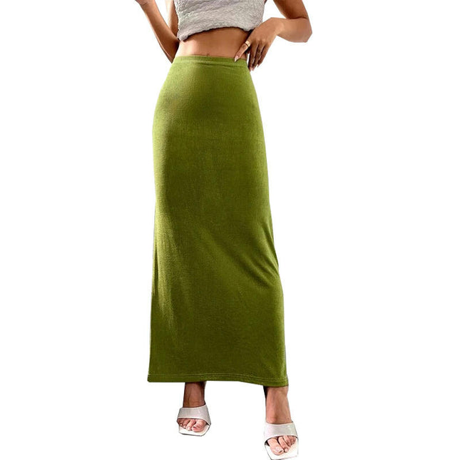 Women's Sexy Bodycon High Waist Stretchy Solid Work Pencil Skirts