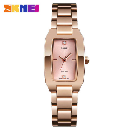 Couple Watch Analog Quartz Diamond Stainless Steel Waterproof Wrist Watch