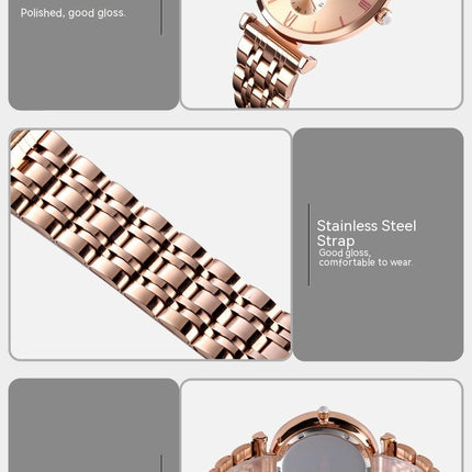 Ultra Thin Simple Couples Watches Stainless Steel Strap Watch Men and Women Quartz Watches