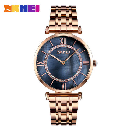 Ultra Thin Simple Couples Watches Stainless Steel Strap Watch Men and Women Quartz Watches