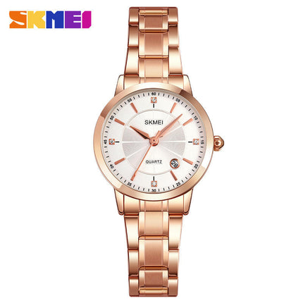 Women Watches Stainless Steel Waterproof Analog Date Watch