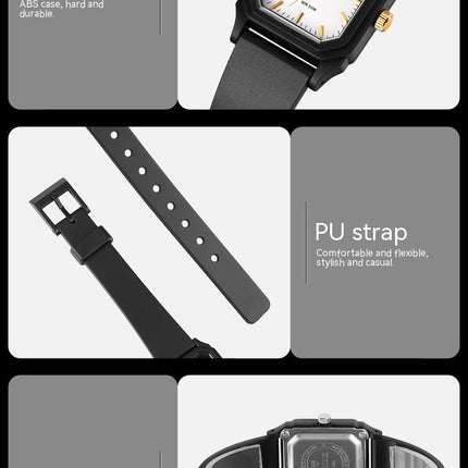 Women Wrist Watch, Square Quartz Waterproof Ultra-Thin Analog Watches for Girls Students