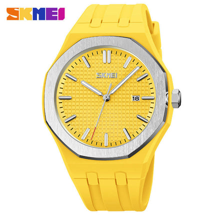 Waterproof Casual Silicone Strap Women Men Quartz Watches With Date