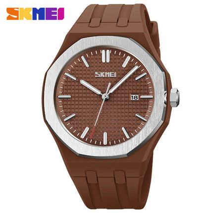 Waterproof Casual Silicone Strap Women Men Quartz Watches With Date