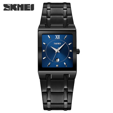 Square Watches for Men with Date Quartz Movement Waterproof Wrist Watch