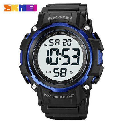 Men Sports LED Screen Digital Watches Waterproof Luminous Stopwatch Alarm Watch
