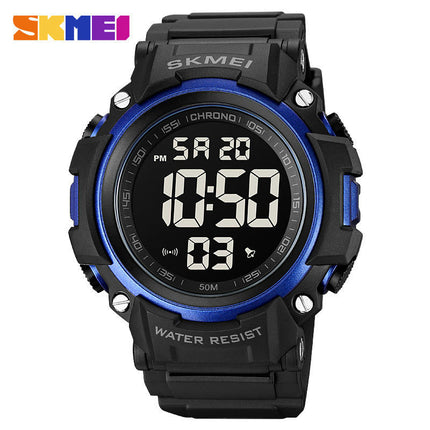 Men Sports LED Screen Digital Watches Waterproof Luminous Stopwatch Alarm Watch