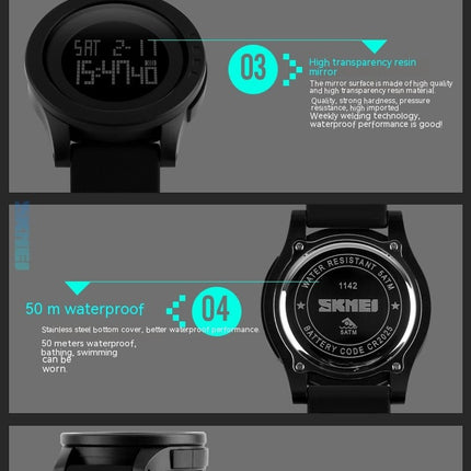 Sport Watch LED Electronic Digital Watch Waterproof Outdoor Watches for Women Men
