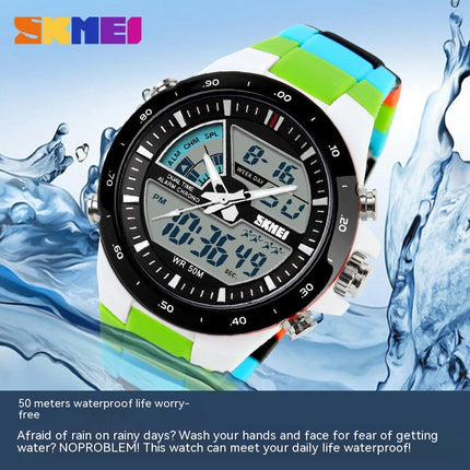 Men's Analog Digital Sports Watches Multifunctional Waterproof LED Watch