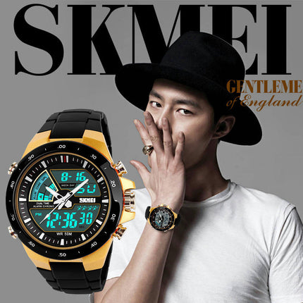 Men's Analog Digital Sports Watches Multifunctional Waterproof LED Watch