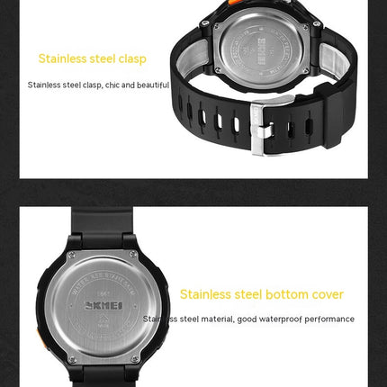 Men's Digital Sports Multifunctional Watch Waterproof Stopwatch Alarm Watch