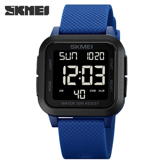 Men Digital Sports Watch Waterproof with Stopwatch Alarm LED Back Light