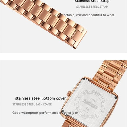 Men Stainless Steel Watch, Simple Big Face Diamond Watch for Men