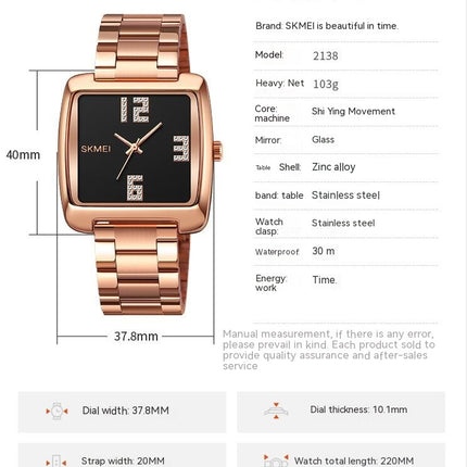 Men Stainless Steel Watch, Simple Big Face Diamond Watch for Men