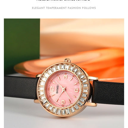 Fashion Women Wrist Watch, Lady Leather Quartz Watches Waterproof Analog Watches
