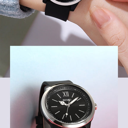Men's and Women's Waterproof Watch Pointer Round Quartz Couple's Watch