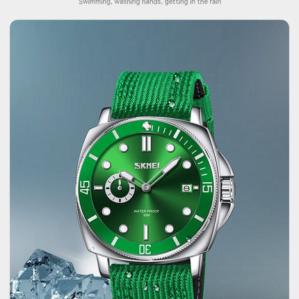 Men's Watches Nylon Strap Luminous Analog Quartz Waterproof Watches for Men