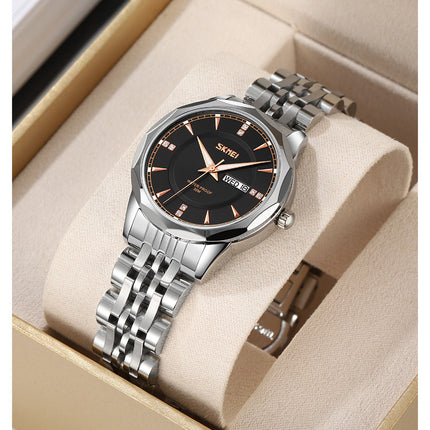 Women Watches Stainless Steel Waterproof Analog Day Date Watches