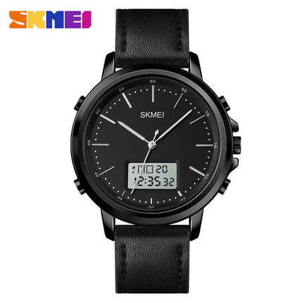 Men's Analog Digital Watches Casual Leather Strap Sport Watch