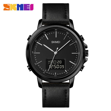 Men's Analog Digital Watches Casual Leather Strap Sport Watch
